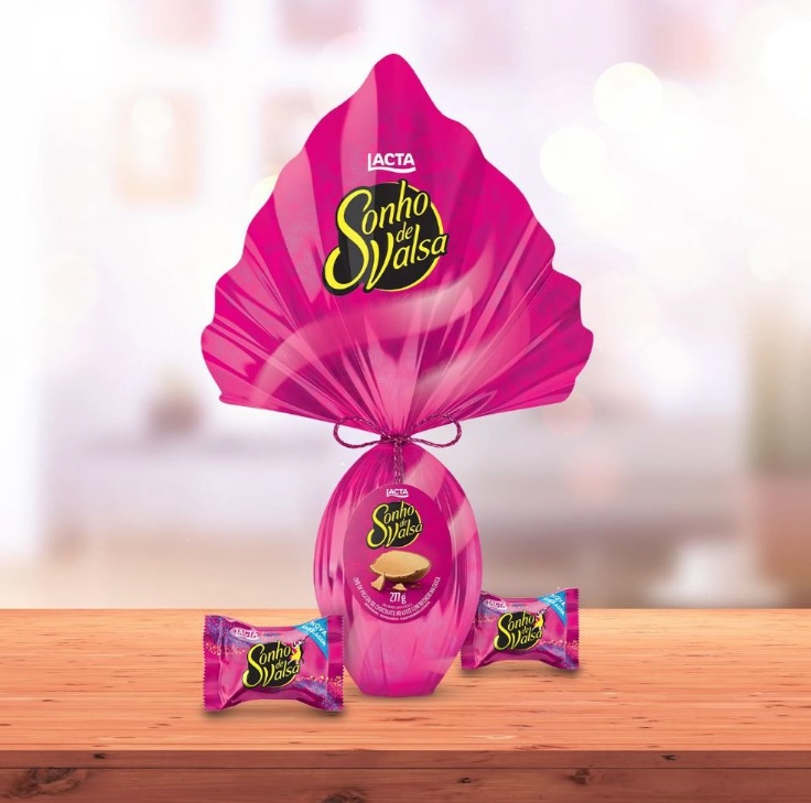Ovo de Páscoa Sonho de Valsa ao Leite com Recheio na Casca 277g – Lacta