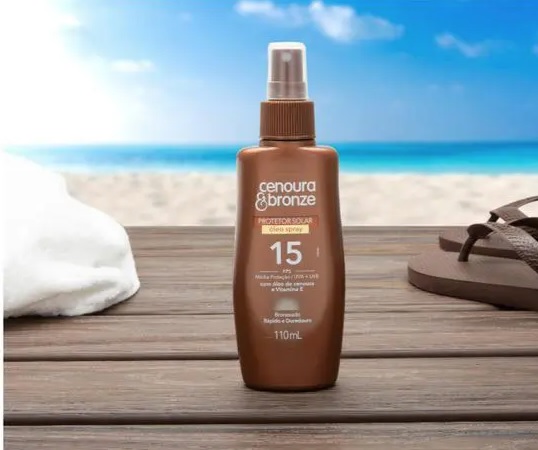 Protetor Solar Corporal Cenoura & Bronze Spray – FPS 15 22694-1 110ml