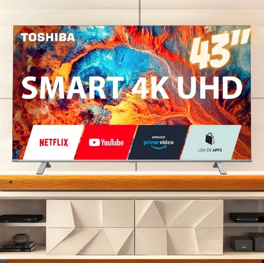 Smart TV DLED Toshiba 43″ 4k TB003 Smart Vida