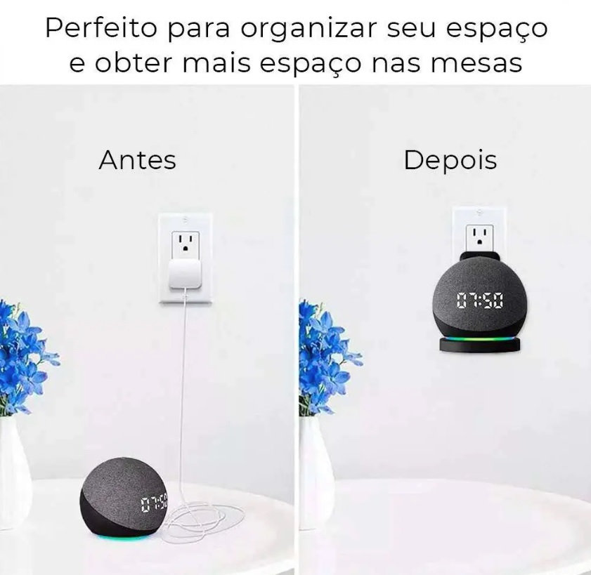 Suporte Echo Dot 4a Geração WB Preto