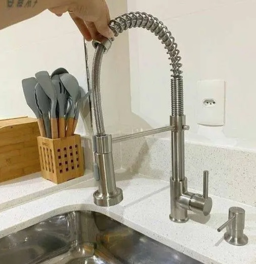 Torneira para cozinha Gourmet Misturador Monocomando Envira Pingoo.casa – Cromado