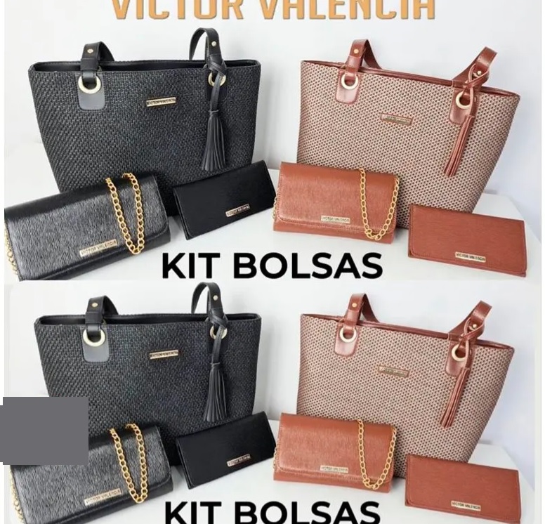 kit Ilhós Tira Com Corrente mais Carteira Victor Valencia