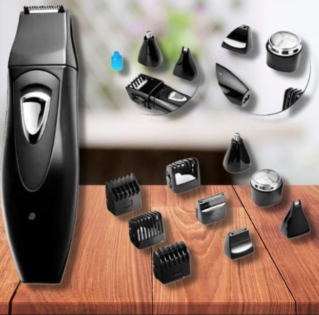 Aparador de Pelos Beauty 9 em 1, Multilaser, EB021, Preto, Bivolt com 3W Bateria Recarregável, 9 Utensílios