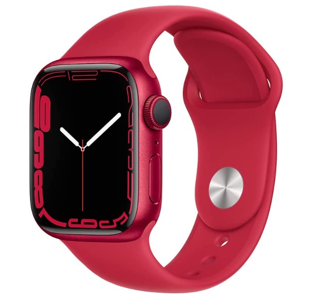 [ENCERRADA] Apple Watch Series 7 (GPS), Caixa em alumínio PRODUCT(RED) de 41 mm com Pulseira esportiva PRODUCT(RED)