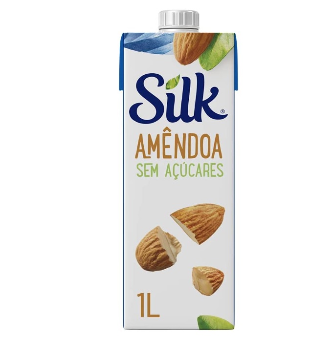 Bebida Vegetal Silk Amêndoa Sem Açúcar 1L