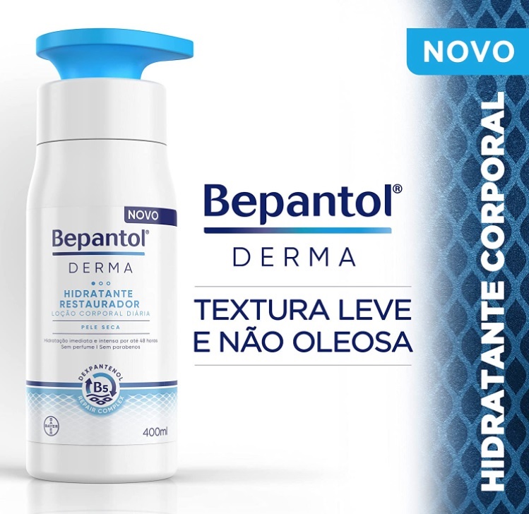 Bepantol Derma Hidratante Restaurador Loção Corporal Diária 400ml