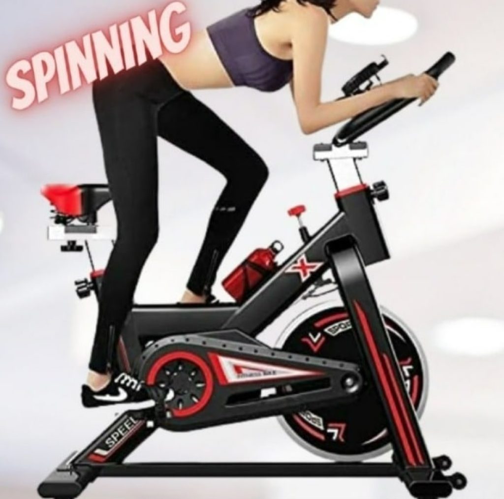 Bicicleta Spinning Mecânica New Speed Q50 Vermelha/Preta - WT Promoções