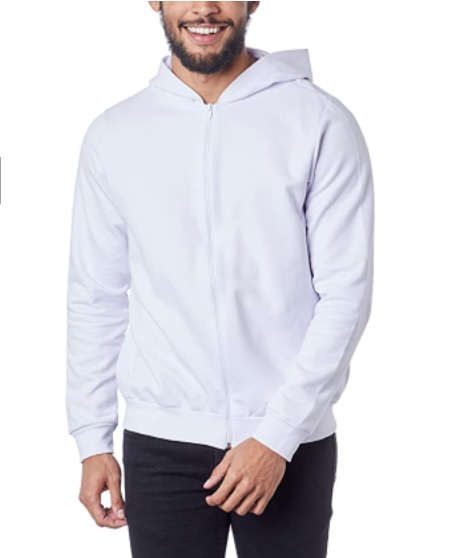 Blusa de Moletom com Zíper, Basicamente, Masculino