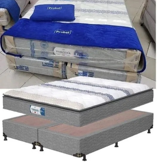 Cama Box (Box + Colchão) Probel – Mola 64cm de Altura Turquia