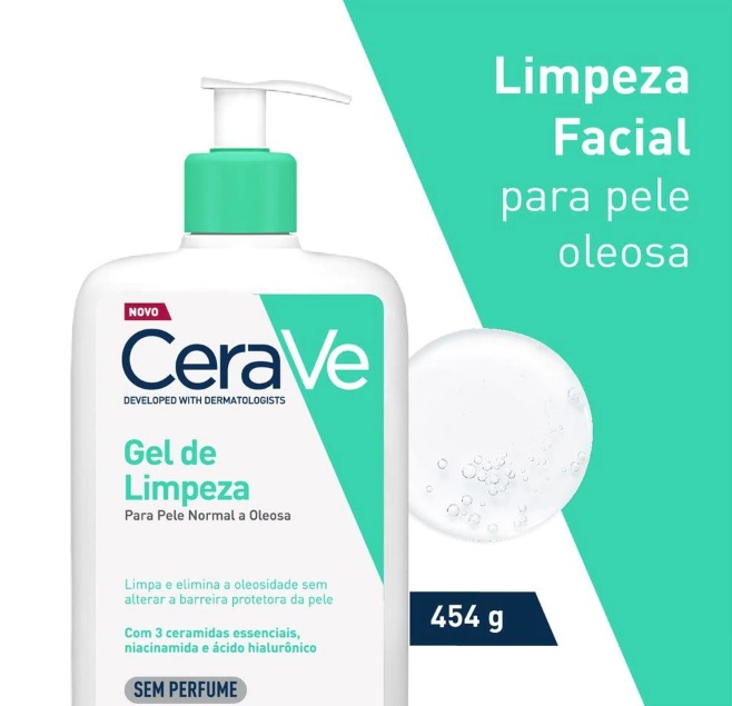 CeraVe Foaming Cleanser – Gel de Limpeza Facial 454g