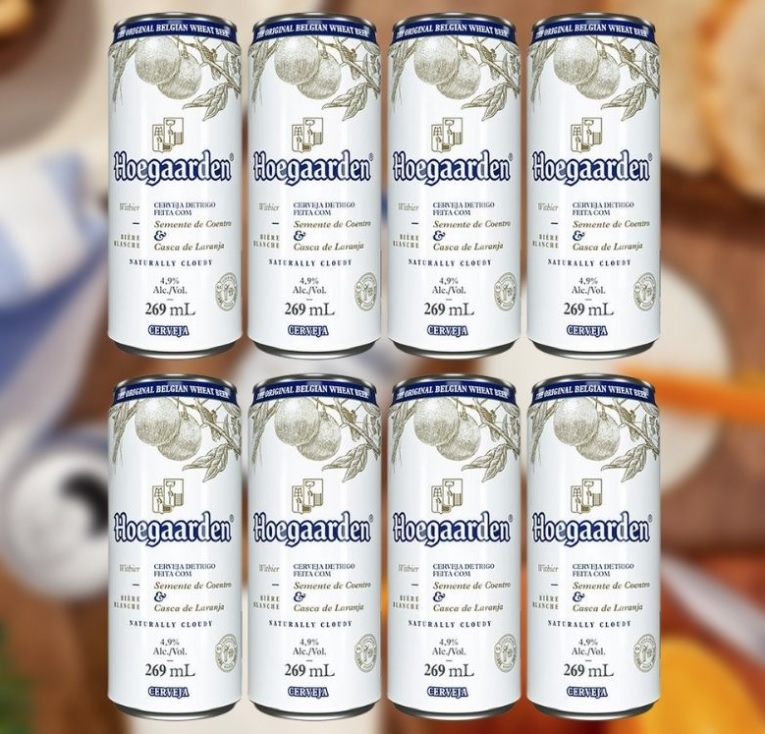 Cerveja Hoegaarden Witbier Lata 269ml – 8 Unidades