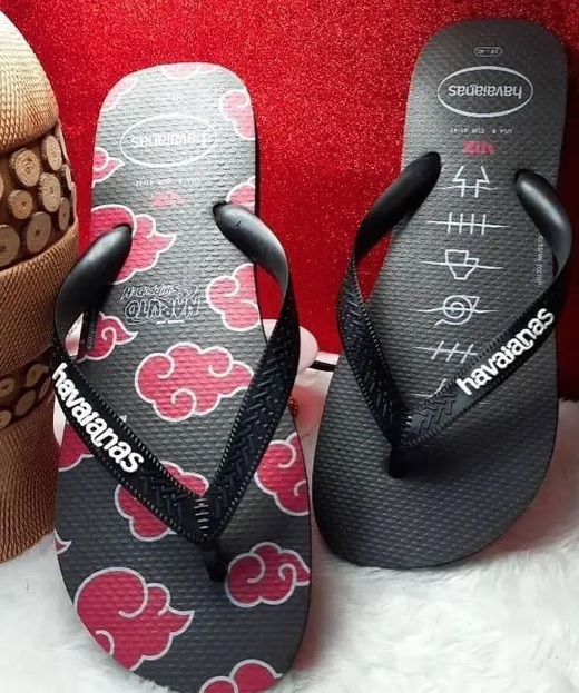 Chinelo Sandalias Havaianas Top Naruto, Havaianas, adulto-unissex