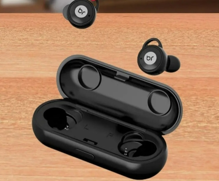 Fone de Ouvido Bluetooth Bright Blacksound – Intra-auricular com Microfone Preto