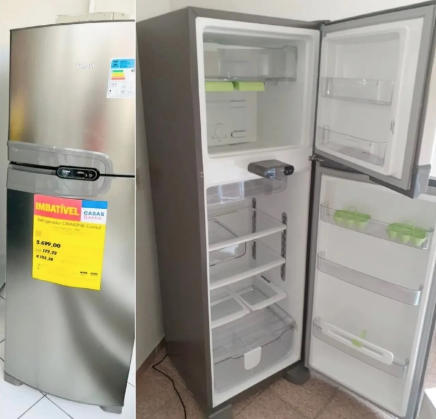 Geladeira/Refrigerador Consul Frost Free Duplex – 386L com Prateleira Dobrável CRM43 NKANA