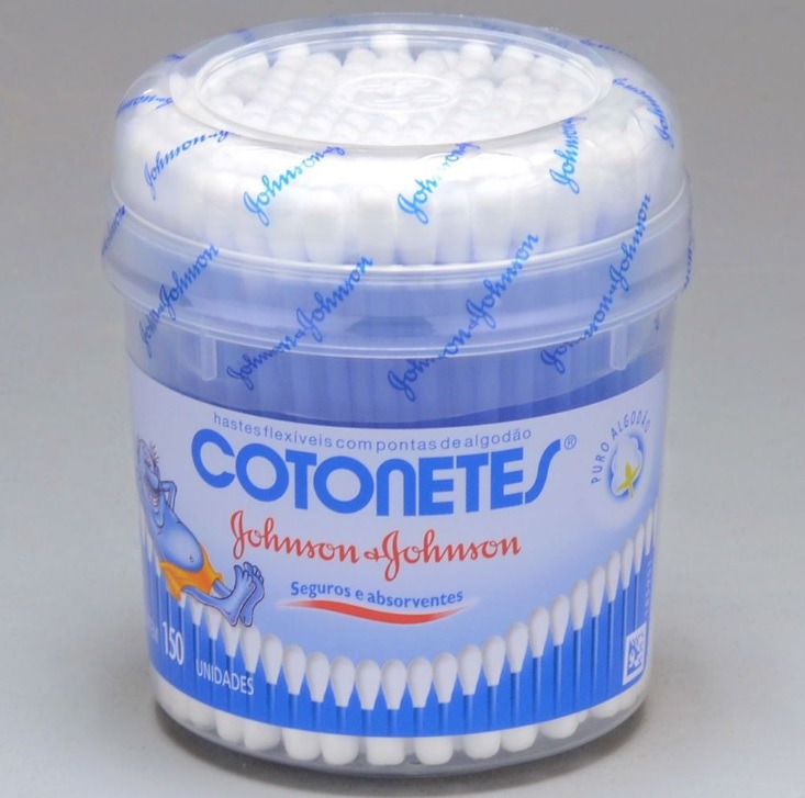 Hastes Flexíveis, Cotonetes, Pote de 150 Unidades