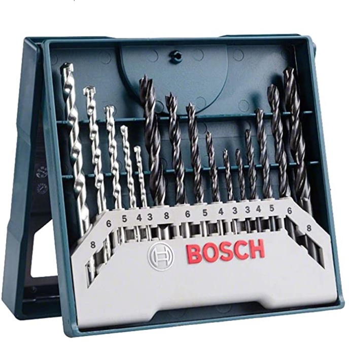 Jogo brocas Alvenaria/Metal/Madeira Bosch Mini X-line