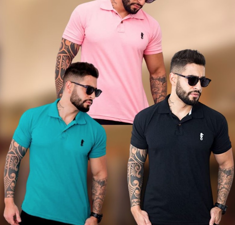 Kit 03 Camisas Polo – Polo Marine Atacado