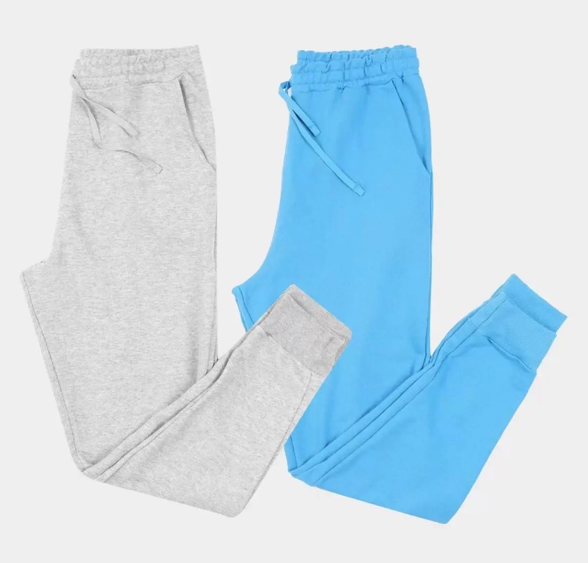 Kit Calça Moletom Jogger Burn Básica Masculina 2 Peças