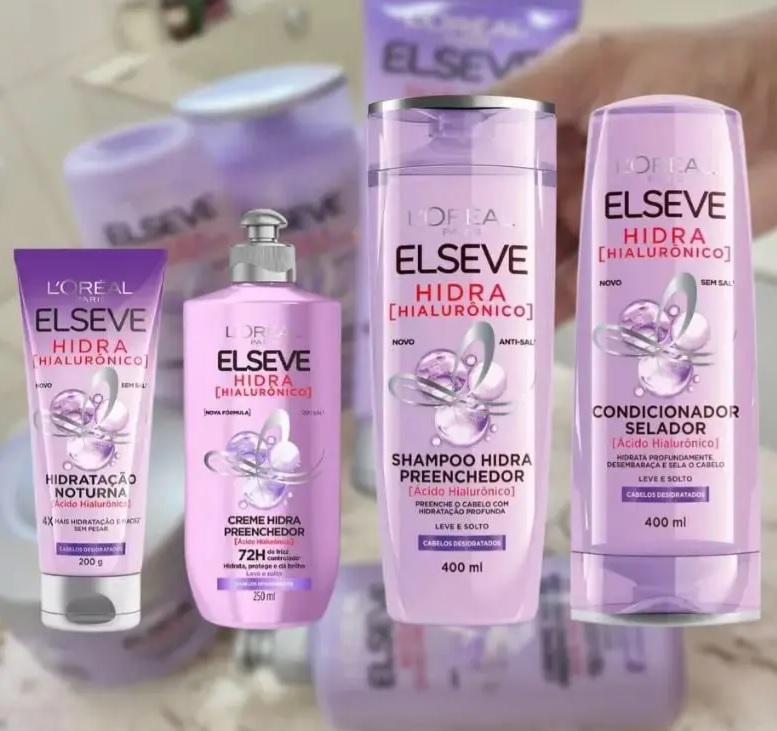 Kit Elseve Shampoo Preenchedor + Condicionador – Selador + Creme de Tratamento + Creme de Pentear