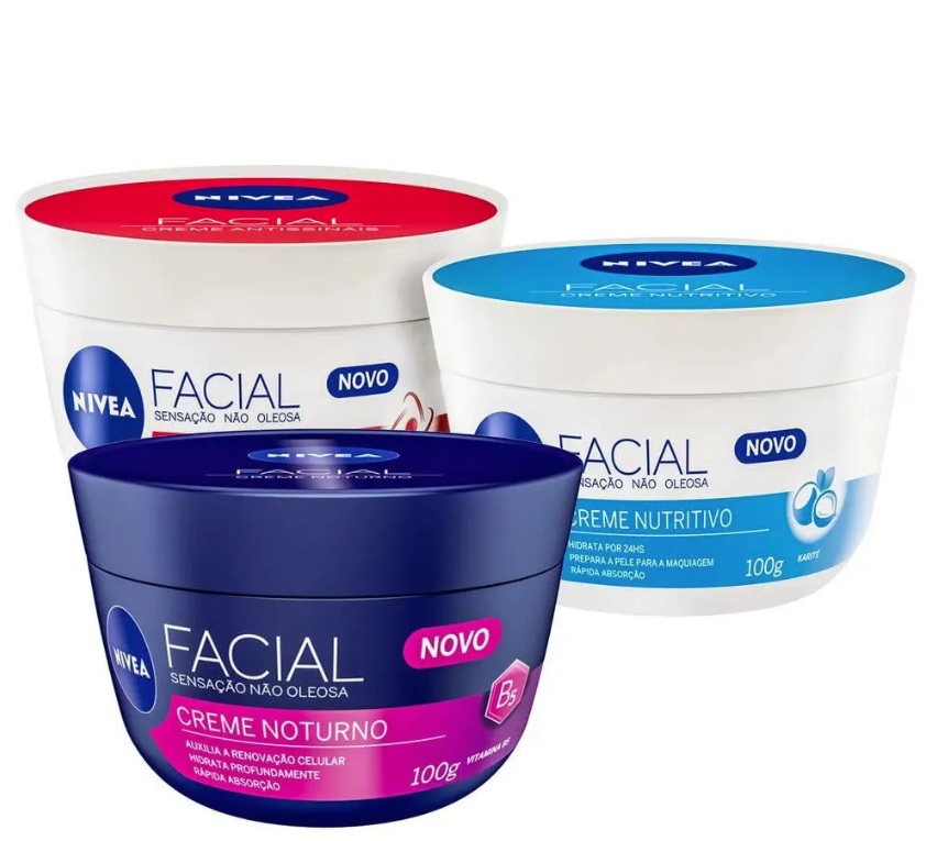 Kit NIVEA Facial Trio (3 Produtos)