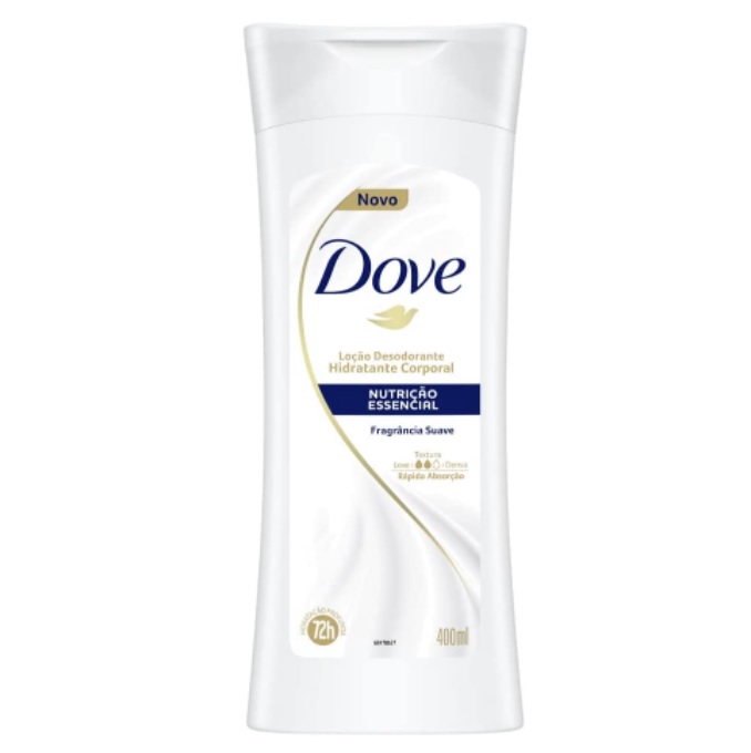 Loção Desodorante Hidratante Corporal Nutrição Essencial 400Ml, Dove