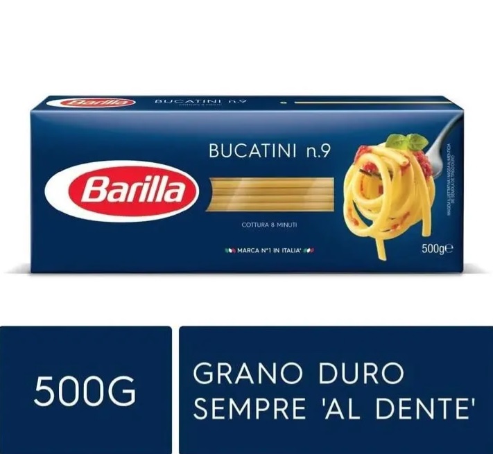 Macarrão Grano Duro Bucatini Barilla 500g