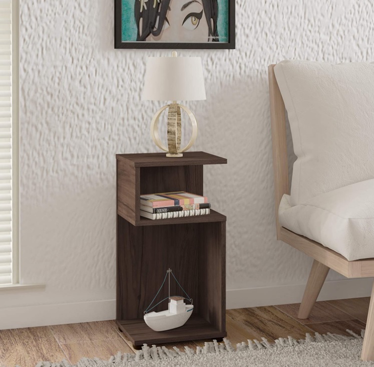 Mesa de Apoio com 2 Nichos Toy cor Amendoa – Artely