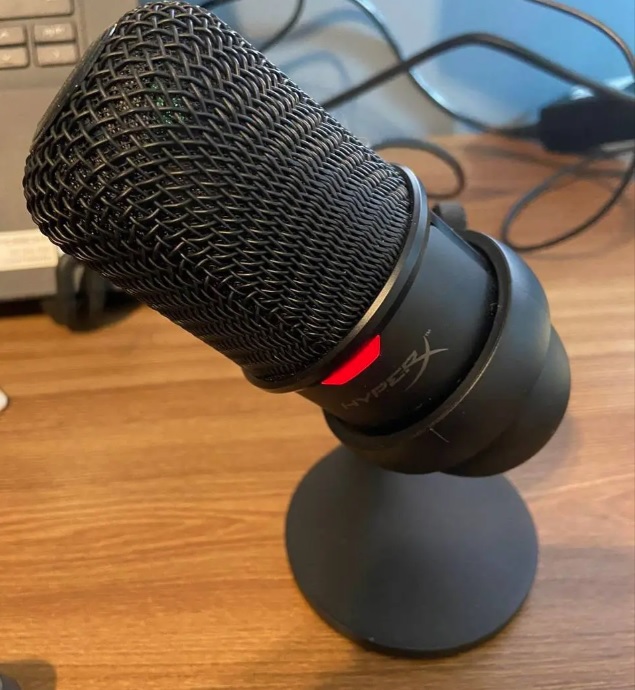 Microfone HyperX Solocast, USB, Compatível PS4, Mac, PC – HMIS1X-XX-BK/G, preto