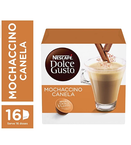 Nescafe Dolce Gusto, Mochaccino canela, 16 Cápsulas