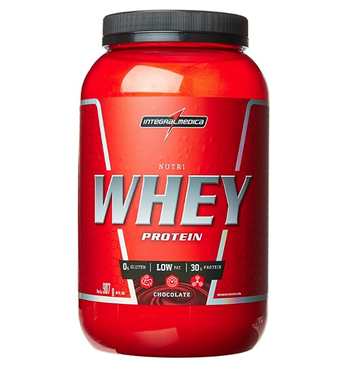 Nutri Whey Protein, IntegralMédica, Chocolate, 907g