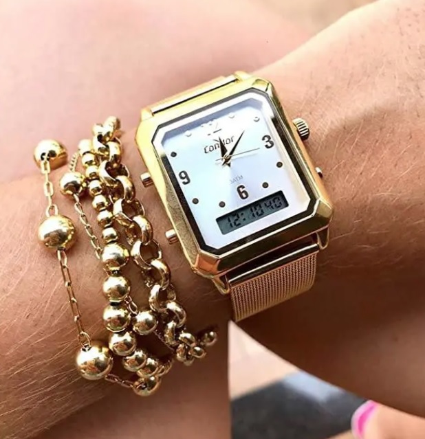 Relógio, Pulseira de Aço, Feminino, Condor