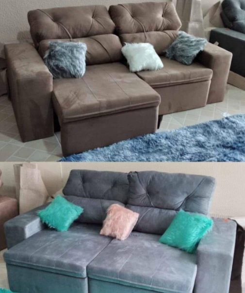 Sofá Retrátil Reclinável 3 Lugares Suede – Phormatta Evolution SMP