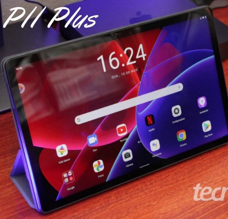 Tablet Lenovo Tab P11 Plus Octa-Core 4GB 64GB Wi-Fi Android™ 11 11″ IPS 2K ZA940394BR Grafite acompanha Capa Protetora