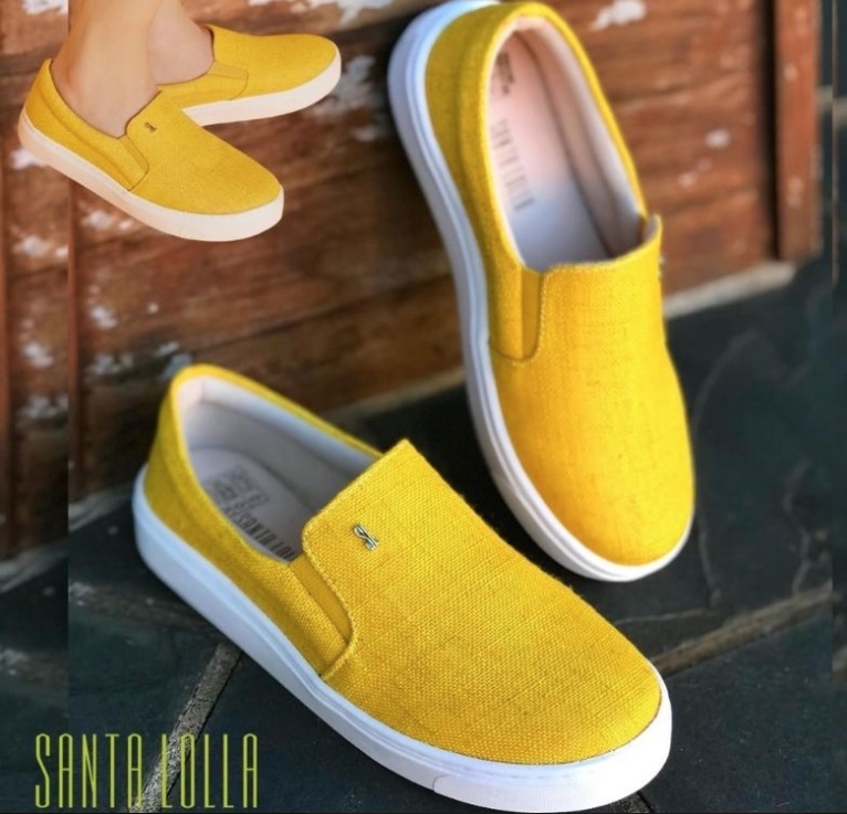 Tênis Santa Lolla Slip On Linho Feminino