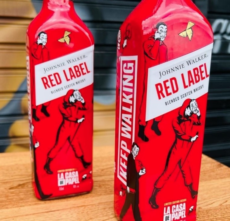Whisky Johnnie Walker Red Label – La Casa de Papel – 750ml