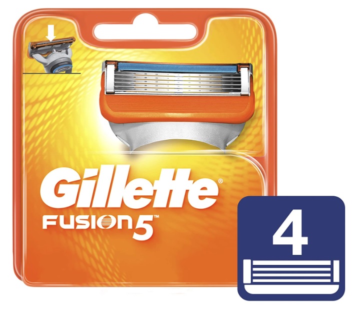 Carga para Aparelho de Barbear Gillette Fusion5 – 4 unidades