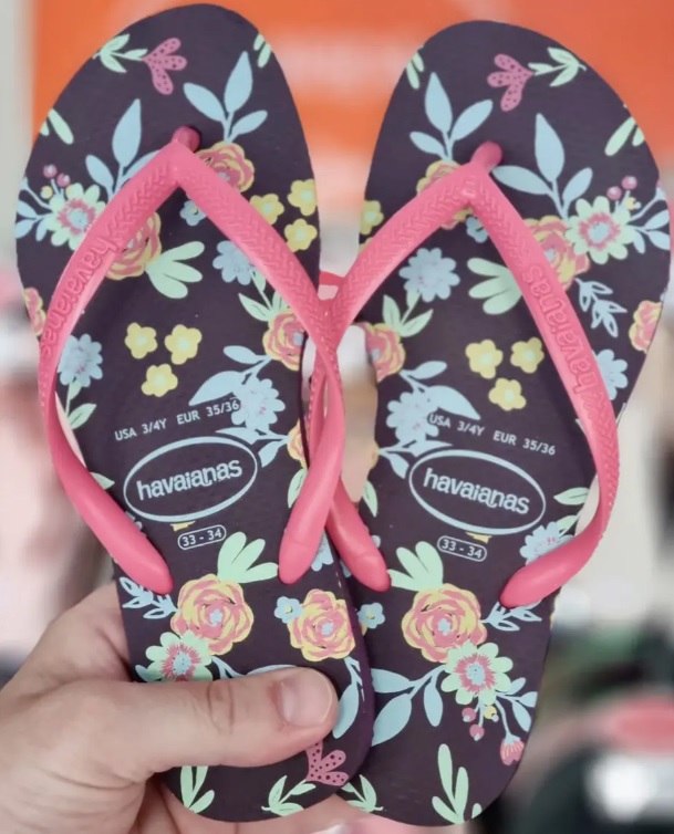 Chinelo Havaianas Slim Romance feminino
