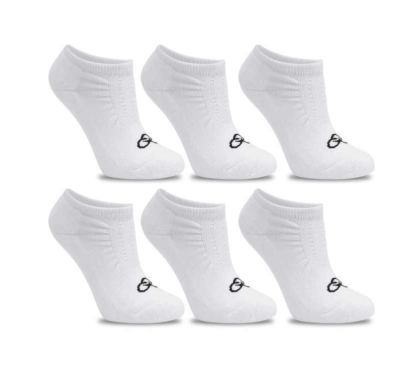 Conjunto Meia Invisível Feminina Olympikus 33/38 Branco – 6 Peças