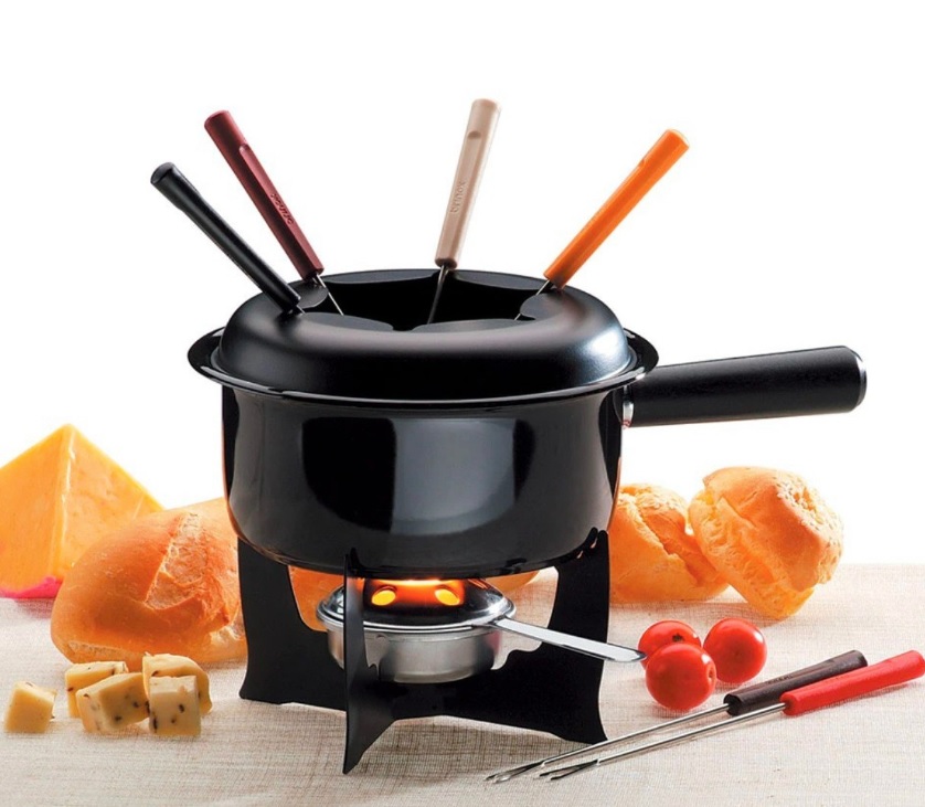 Jogo De Fondue Esmaltada Inox 1,25L 10 Çs 1214/116 Brinox