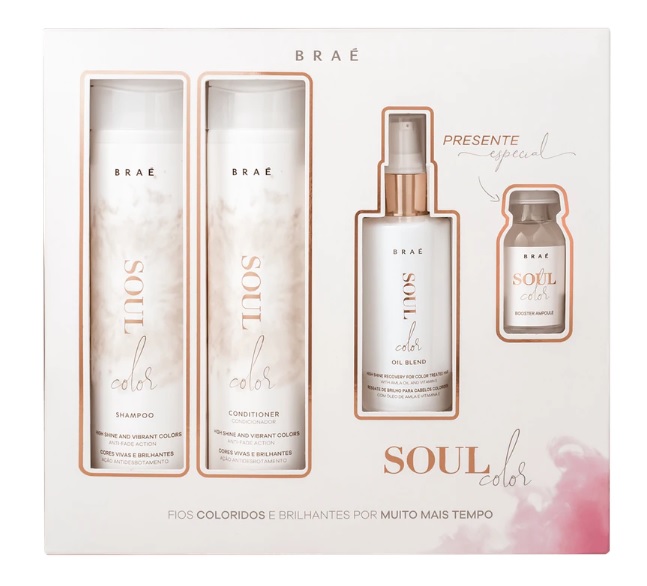 Kit BRAÉ Soul Color Caixa Presente (4 Produtos)