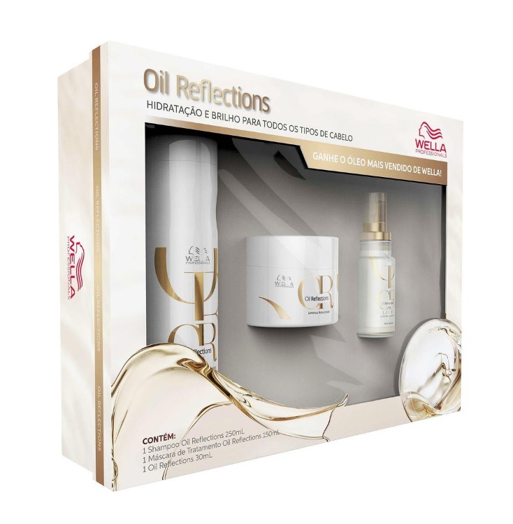 Kit Wella Professionals Oil Reflections Power Trio (3 Produtos)