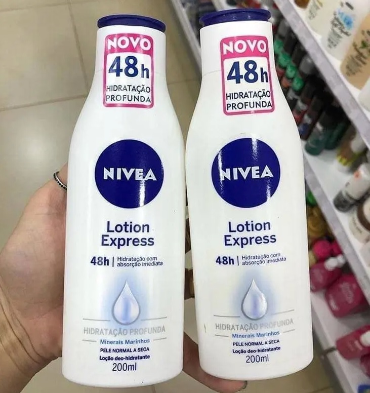 NIVEA Loção Hidratante Lotion Express 48h Hidratação Profunda 200ml
