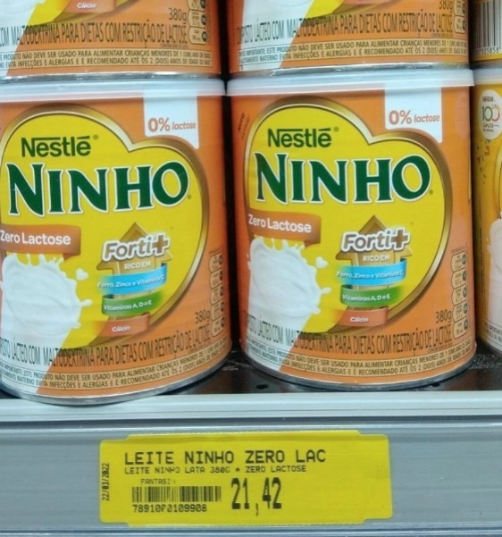 Nestle Forti+, Zero Lactose, Ninho, 380g