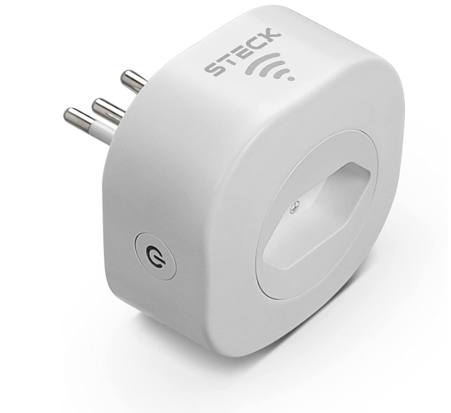 Tomada Inteligente Smarteck, 10A, Bivolt, compatível com Alexa