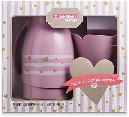 Conjunto Bule Térmico de 700mL com Suporte para Filtro de Café TAM 102, Sanremo
