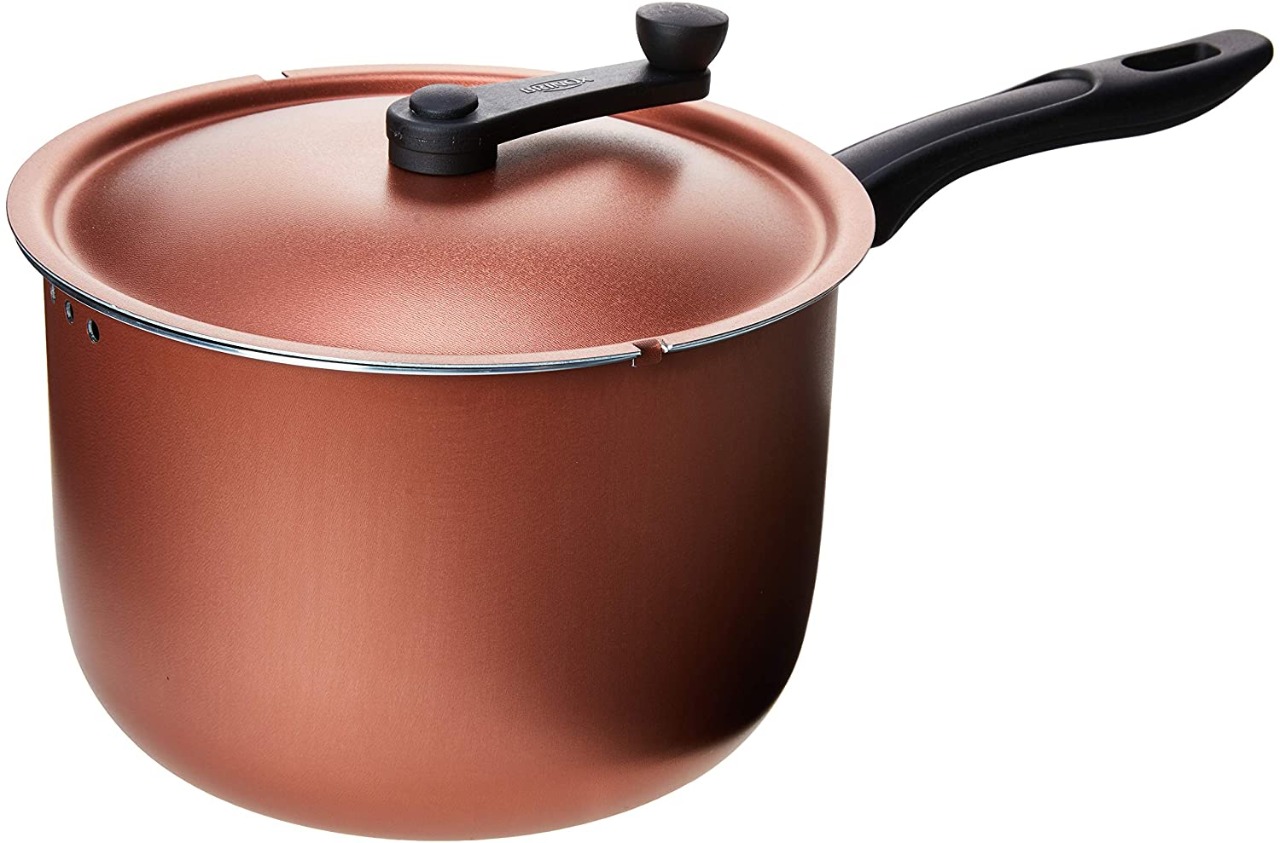 Pipoqueira Ø22×15,5cm 5,5l Brinox Clove Cobre