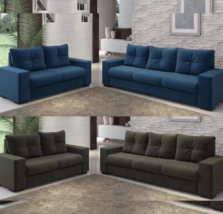 Conjunto de Sofás 2 e 3 Lugares Viarte – Luminos Viero Móveis