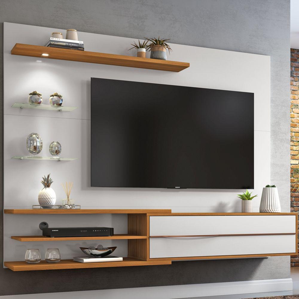 Painel Para Tv Até 60 Polegadas 1 Porta Nt1115 Off White/freijó Trend – Notável