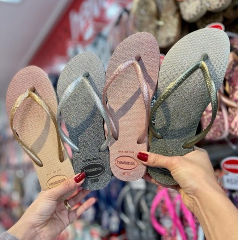 Chinelo Slim Gloss, Havaianas, Meninas