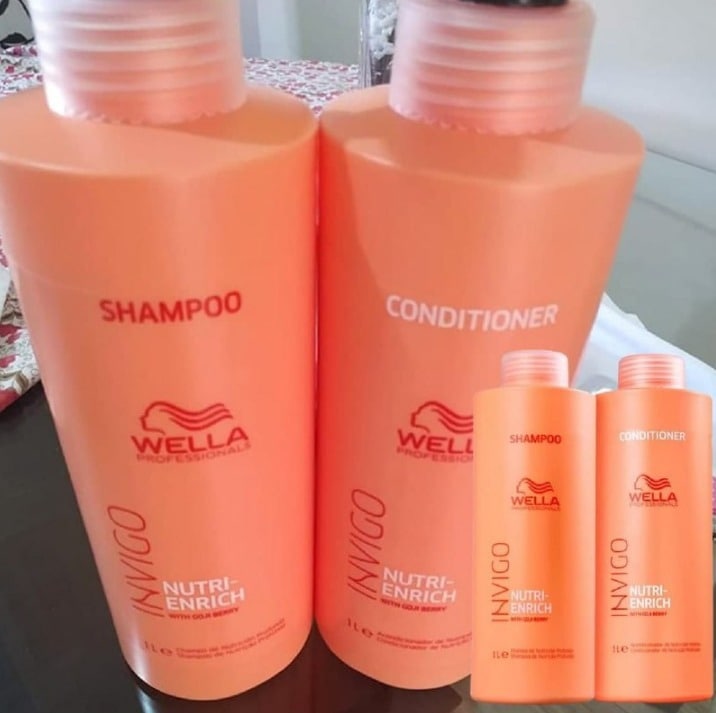 Kit Wella Pro Invigo Enrich Shampoo 1L + Condicionador 1L